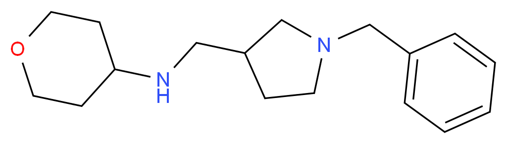 N-[(1-benzylpyrrolidin-3-yl)methyl]tetrahydro-2H-pyran-4-amine_Molecular_structure_CAS_)