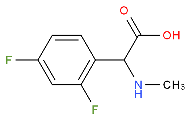 2-(2,4-difluorophenyl)-2-(methylamino)acetic acid_Molecular_structure_CAS_)