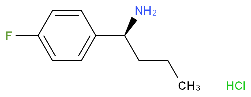 (1S)-1-(4-Fluorophenyl)butylamine hydrochloride_Molecular_structure_CAS_)