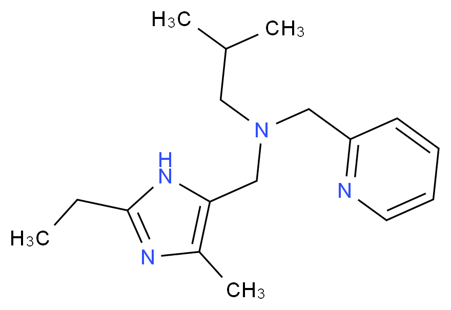 N-[(2-ethyl-4-methyl-1H-imidazol-5-yl)methyl]-2-methyl-N-(pyridin-2-ylmethyl)propan-1-amine_Molecular_structure_CAS_)