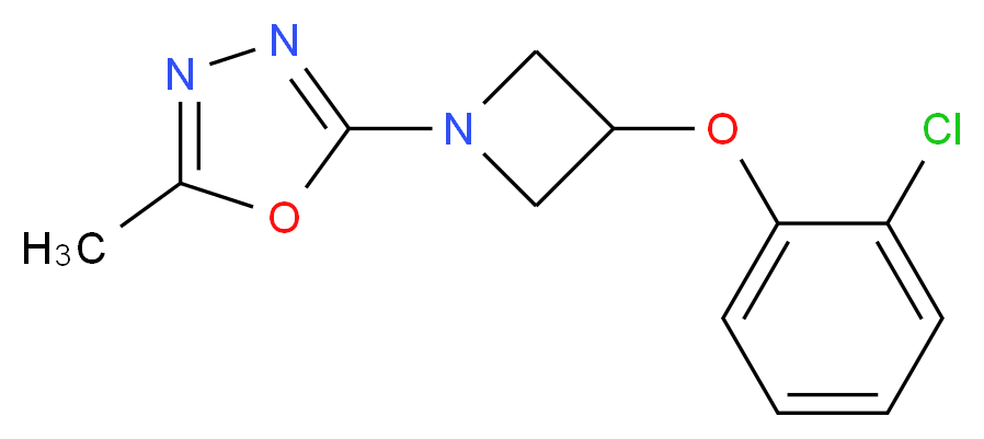 2-[3-(2-chlorophenoxy)azetidin-1-yl]-5-methyl-1,3,4-oxadiazole_Molecular_structure_CAS_)