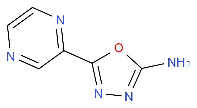 5-(2-pyrazinyl)-1,3,4-oxadiazol-2-amine_Molecular_structure_CAS_717848-18-5)