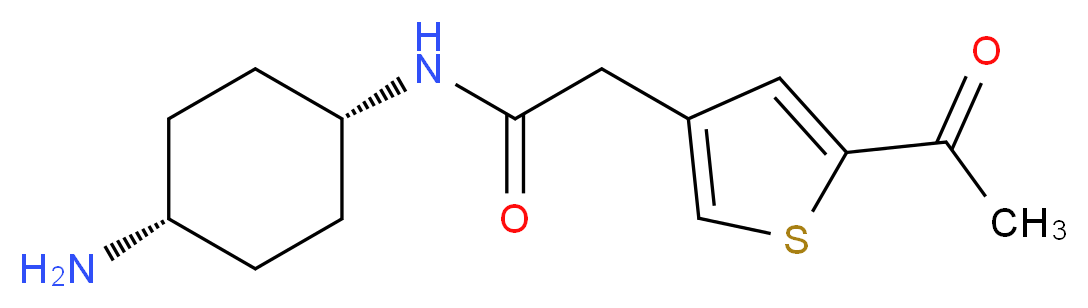 2-(5-acetyl-3-thienyl)-N-(cis-4-aminocyclohexyl)acetamide_Molecular_structure_CAS_)