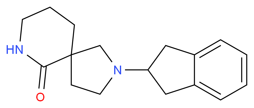2-(2,3-dihydro-1H-inden-2-yl)-2,7-diazaspiro[4.5]decan-6-one_Molecular_structure_CAS_)