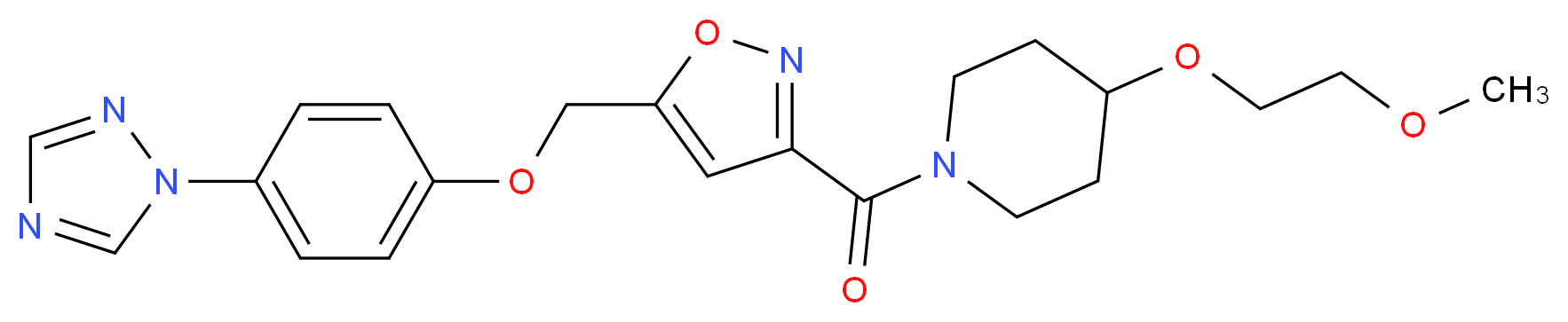 4-(2-methoxyethoxy)-1-[(5-{[4-(1H-1,2,4-triazol-1-yl)phenoxy]methyl}-3-isoxazolyl)carbonyl]piperidine_Molecular_structure_CAS_)