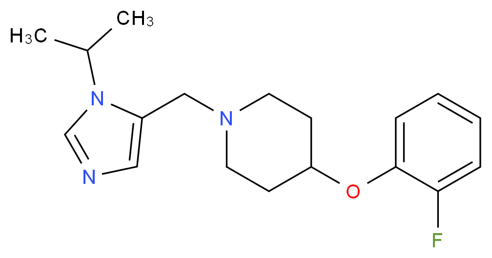 4-(2-fluorophenoxy)-1-[(1-isopropyl-1H-imidazol-5-yl)methyl]piperidine_Molecular_structure_CAS_)