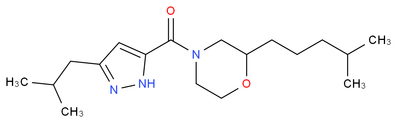 4-[(3-isobutyl-1H-pyrazol-5-yl)carbonyl]-2-(4-methylpentyl)morpholine_Molecular_structure_CAS_)