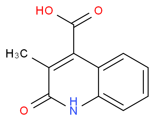 3-methyl-2-oxo-1,2-dihydroquinoline-4-carboxylic acid_Molecular_structure_CAS_)