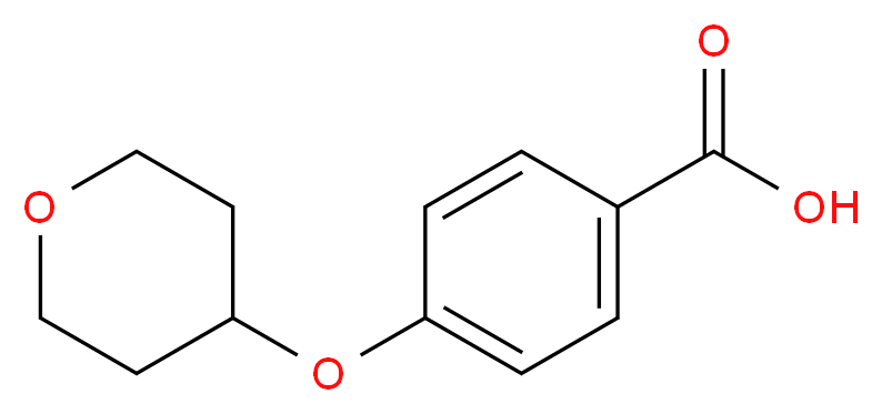 4-(oxan-4-yloxy)benzoic acid_Molecular_structure_CAS_)