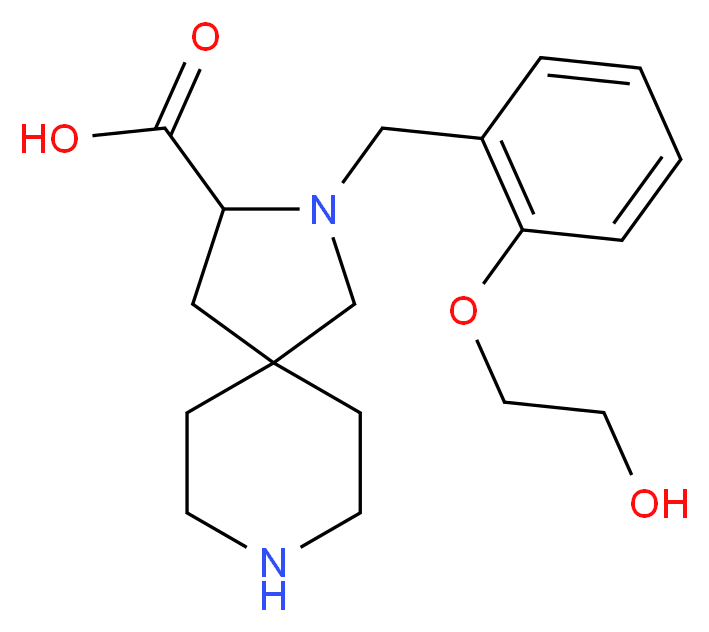 2-[2-(2-hydroxyethoxy)benzyl]-2,8-diazaspiro[4.5]decane-3-carboxylic acid_Molecular_structure_CAS_)