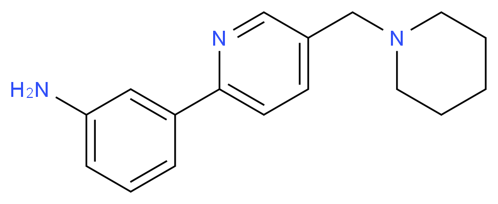 3-[5-(piperidin-1-ylmethyl)pyridin-2-yl]aniline_Molecular_structure_CAS_)