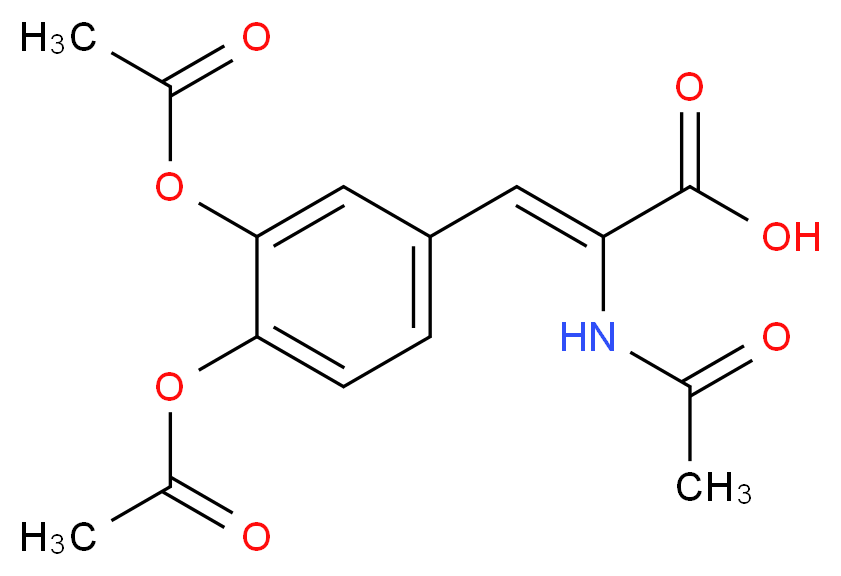 2-Acetamido-3-(3,4-diacetoxyphenyl)-2-propenoic Acid_Molecular_structure_CAS_65329-03-5)