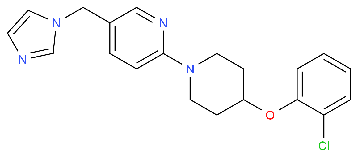 2-[4-(2-chlorophenoxy)-1-piperidinyl]-5-(1H-imidazol-1-ylmethyl)pyridine_Molecular_structure_CAS_)