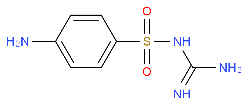 {[Amino(imino)methyl]amino}(4-aminophenyl)dioxo-lambda~6~-sulfane_Molecular_structure_CAS_)