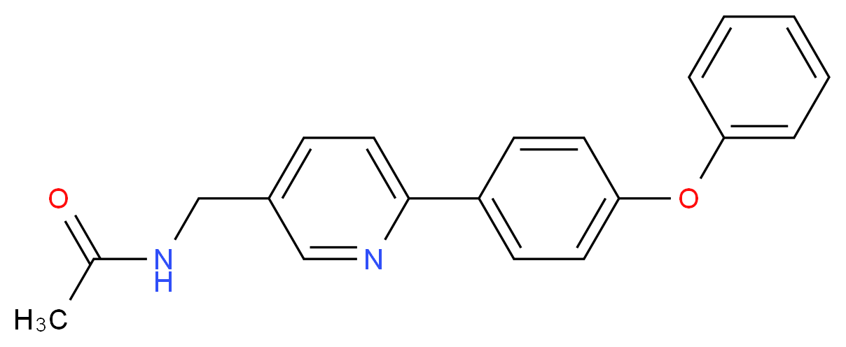 N-{[6-(4-phenoxyphenyl)pyridin-3-yl]methyl}acetamide_Molecular_structure_CAS_)
