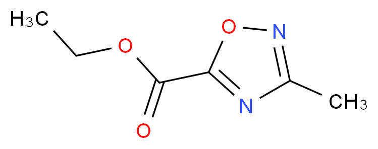 3-Methyl-[1,2,4]oxadiazole-5-carboxylic acid ethyl ester_Molecular_structure_CAS_40019-21-4)