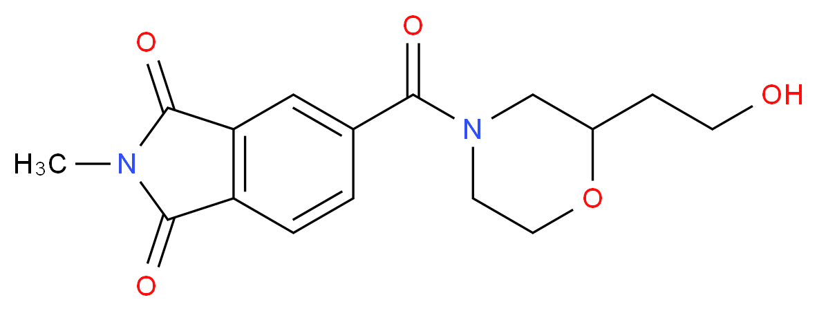 5-{[2-(2-hydroxyethyl)-4-morpholinyl]carbonyl}-2-methyl-1H-isoindole-1,3(2H)-dione_Molecular_structure_CAS_)