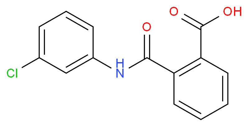 2-(3-Chlorophenylcarbamoyl)benzoic acid_Molecular_structure_CAS_5406-21-3)