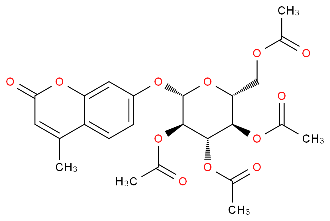 4-Methylumbelliferyl 2,3,4,6-Tetra-O-acetyl-β-D-glucopyranoside _Molecular_structure_CAS_67909-25-5)