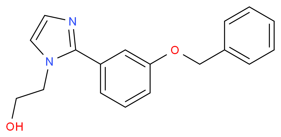 2-{2-[3-(benzyloxy)phenyl]-1H-imidazol-1-yl}ethanol_Molecular_structure_CAS_)