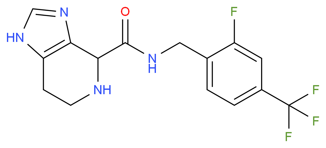 N-[2-fluoro-4-(trifluoromethyl)benzyl]-4,5,6,7-tetrahydro-1H-imidazo[4,5-c]pyridine-4-carboxamide_Molecular_structure_CAS_)