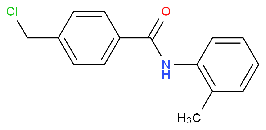 4-Chloromethyl-N-(2-methylphenyl)benzamide_Molecular_structure_CAS_)