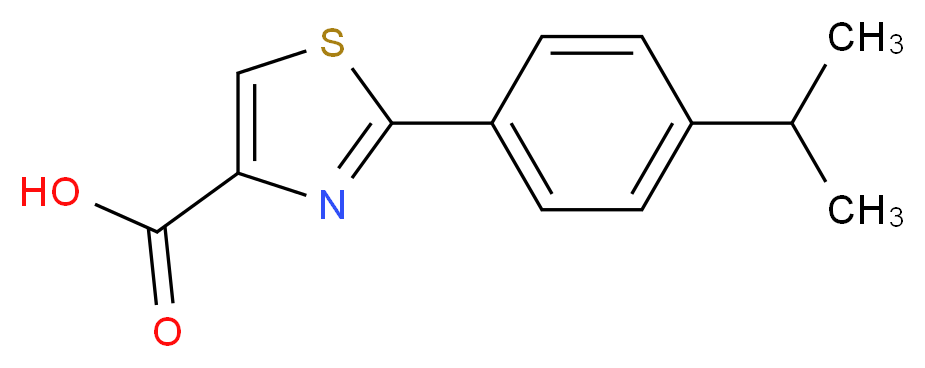 2-(4-isopropylphenyl)-1,3-thiazole-4-carboxylic acid_Molecular_structure_CAS_115311-26-7)