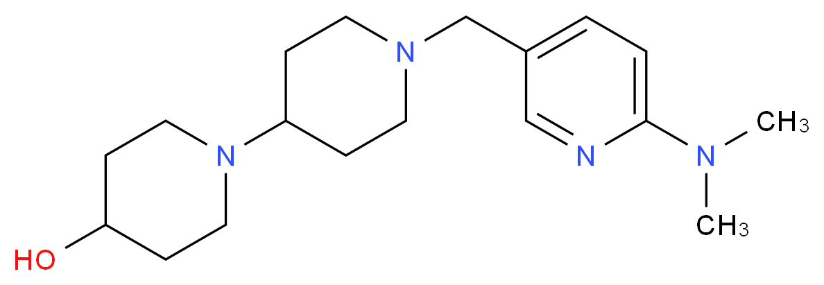 1'-{[6-(dimethylamino)-3-pyridinyl]methyl}-1,4'-bipiperidin-4-ol_Molecular_structure_CAS_)
