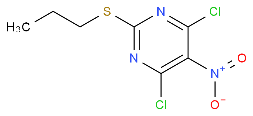 4,6-Dichloro-5-nitro-2-(propylthio)pyrimidine_Molecular_structure_CAS_145783-14-8)