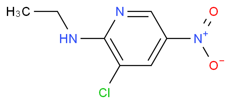 N-(3-Chloro-5-nitro-2-pyridinyl)-N-ethylamine_Molecular_structure_CAS_)