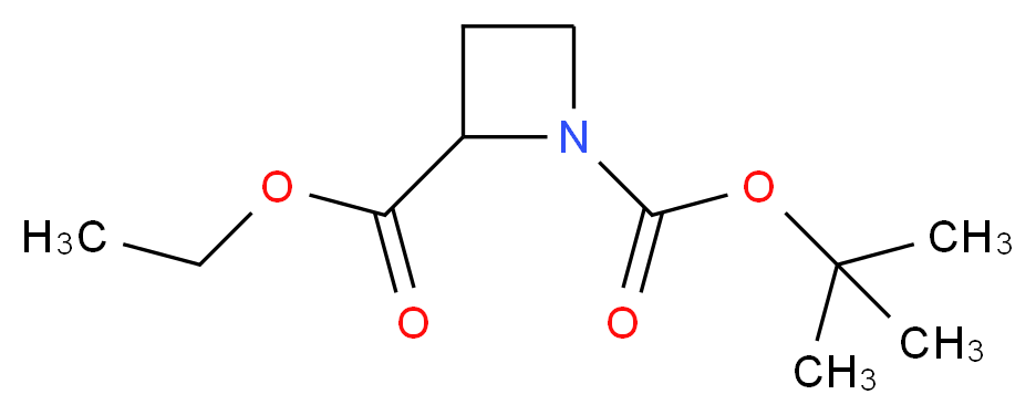 1-tert-butyl 2-ethyl azetidine-1,2-dicarboxylate_Molecular_structure_CAS_610791-07-6)