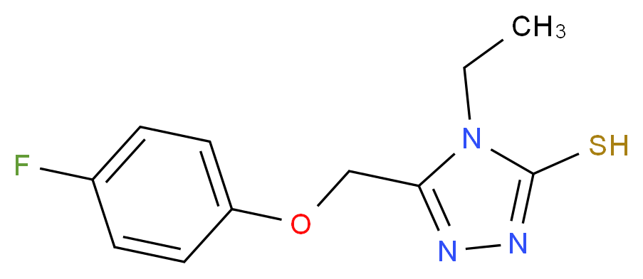 4-Ethyl-5-[(4-fluorophenoxy)methyl]-4H-1,2,4-triazole-3-thiol_Molecular_structure_CAS_)