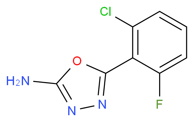 5-(2-chloro-6-fluorophenyl)-1,3,4-oxadiazol-2-amine_Molecular_structure_CAS_)