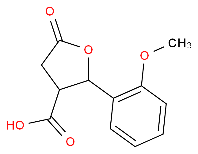 2-(2-Methoxyphenyl)-5-oxotetrahydrofuran-3-carboxylic acid_Molecular_structure_CAS_117621-06-4)