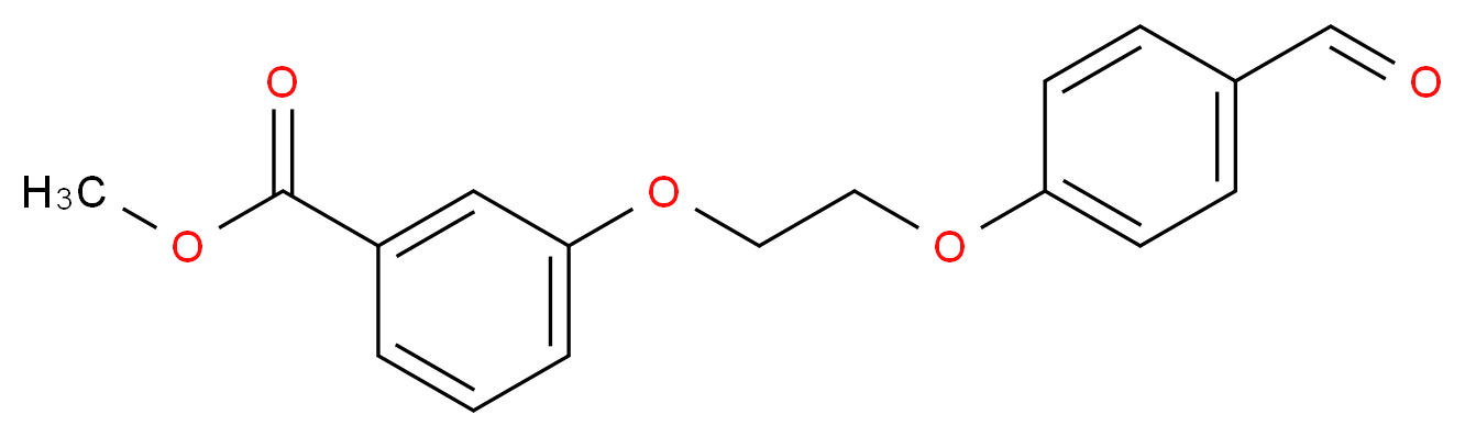 Methyl 3-[2-(4-formylphenoxy)ethoxy]benzoate_Molecular_structure_CAS_)