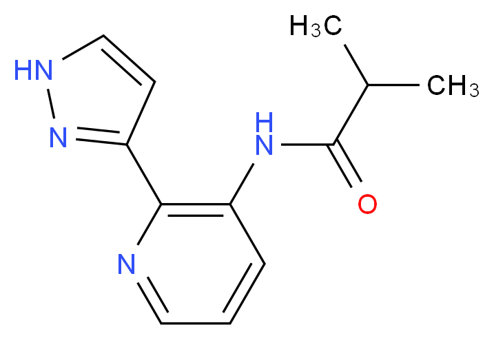 2-methyl-N-[2-(1H-pyrazol-3-yl)pyridin-3-yl]propanamide_Molecular_structure_CAS_)