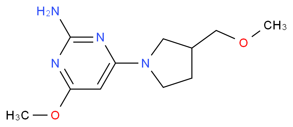 4-methoxy-6-[3-(methoxymethyl)-1-pyrrolidinyl]-2-pyrimidinamine_Molecular_structure_CAS_)