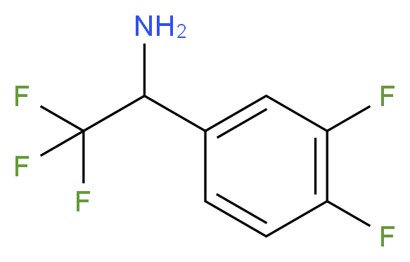 1-(3,4-DIFLUORO-PHENYL)-2,2,2-TRIFLUORO-ETHYLAMINE_Molecular_structure_CAS_)