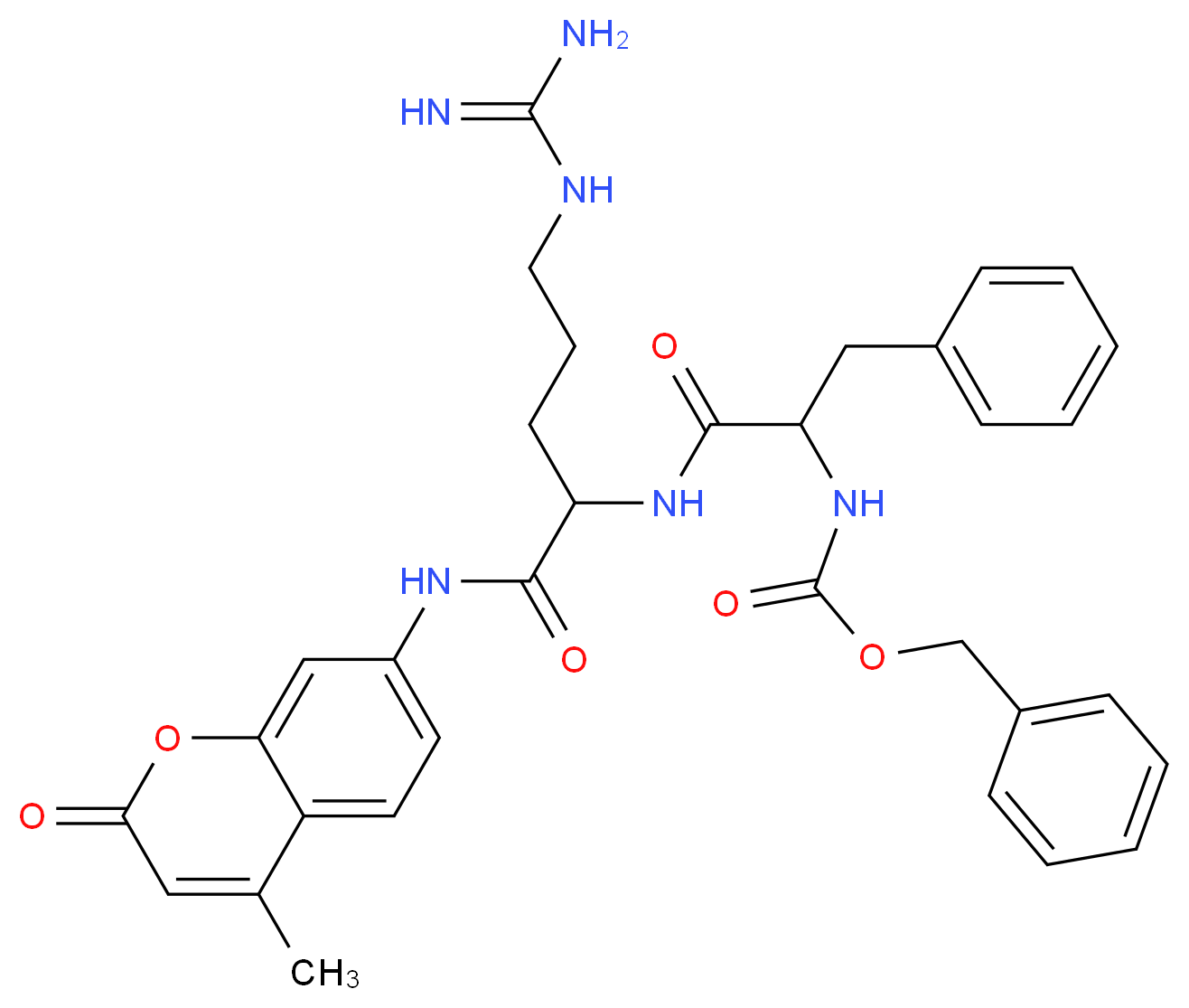 Z-Phe-Arg 7-amido-4-methylcoumarin hydrochloride_Molecular_structure_CAS_65147-22-0)