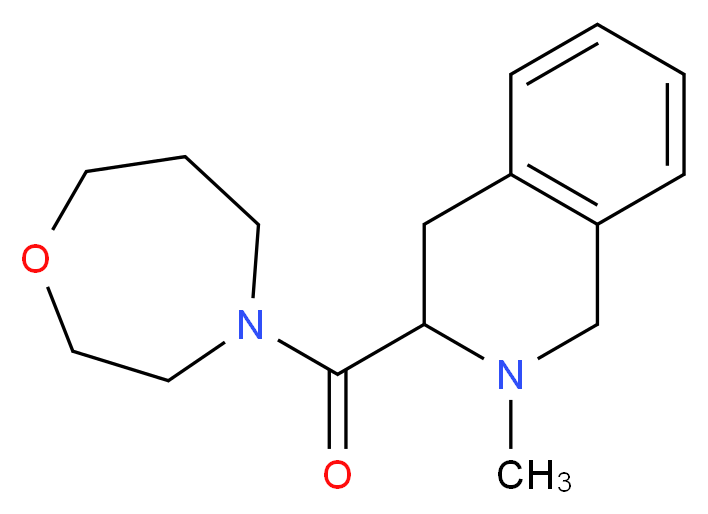 2-methyl-3-(1,4-oxazepan-4-ylcarbonyl)-1,2,3,4-tetrahydroisoquinoline_Molecular_structure_CAS_)