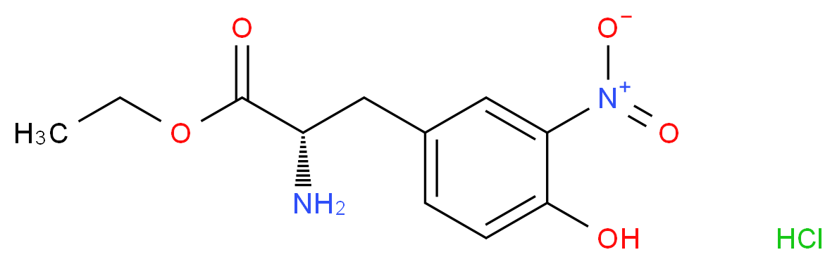 3-Nitro-L-tyrosine ethyl ester hydrochloride_Molecular_structure_CAS_66737-54-0)
