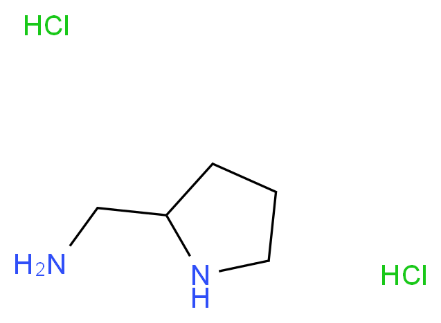 2-(Aminomethyl)pyrrolidine dihydrochloride_Molecular_structure_CAS_6149-92-4)