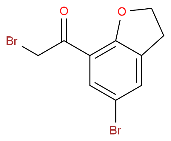 2-bromo-1-(5-bromo-2,3-dihydro-1-benzofuran-7-yl)ethanone_Molecular_structure_CAS_690632-70-3)