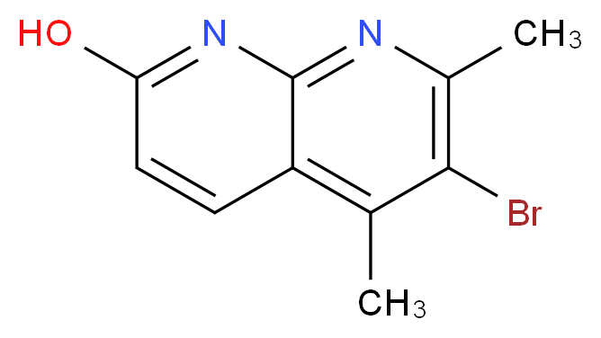 6-Bromo-5,7-dimethyl-1,8-naphthyridin-2-ol_Molecular_structure_CAS_)