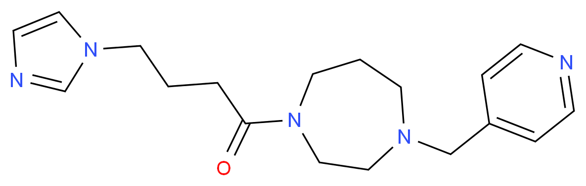 1-[4-(1H-imidazol-1-yl)butanoyl]-4-(4-pyridinylmethyl)-1,4-diazepane_Molecular_structure_CAS_)
