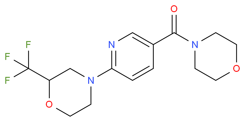 4-[5-(morpholin-4-ylcarbonyl)pyridin-2-yl]-2-(trifluoromethyl)morpholine_Molecular_structure_CAS_)