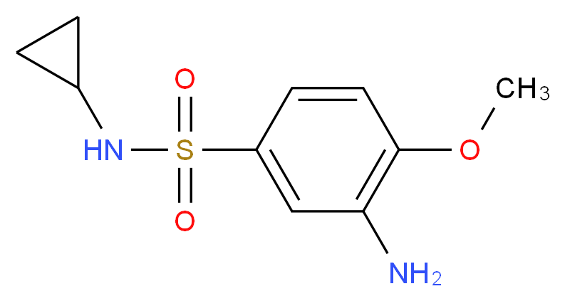 3-amino-N-cyclopropyl-4-methoxybenzenesulfonamide_Molecular_structure_CAS_929973-72-8)