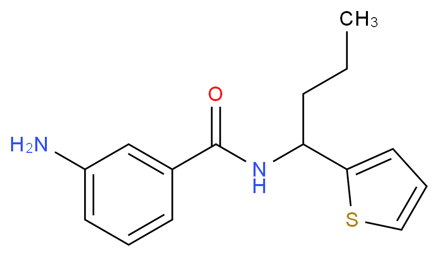 3-amino-N-[1-(2-thienyl)butyl]benzamide_Molecular_structure_CAS_)