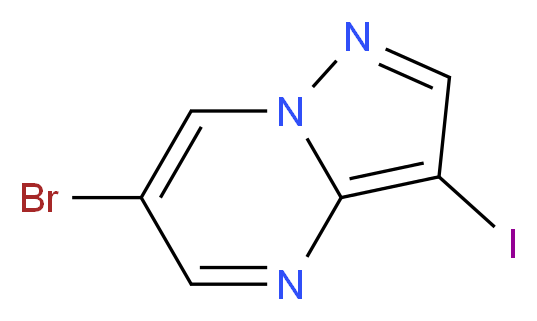 6-Bromo-3-iodopyrazolo[1,5-a]pyrimidine_Molecular_structure_CAS_1109284-33-4)