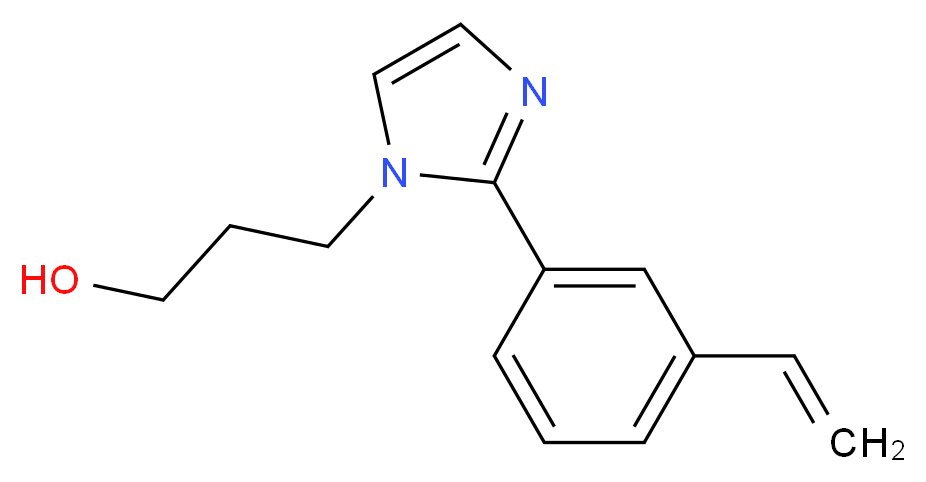 3-[2-(3-vinylphenyl)-1H-imidazol-1-yl]propan-1-ol_Molecular_structure_CAS_)